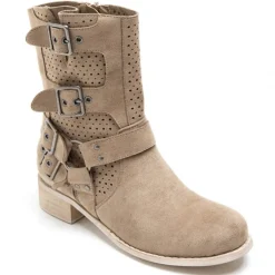 SHOES Celine Dame bikerstøvler 9635A - Khaki