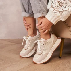 SHOES Dagmar dame sneakers 8960 - Beige Outlet