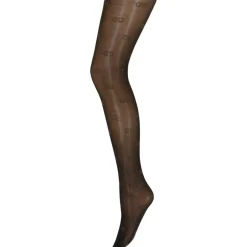 DECOY dame tights DD logo - Black Clearance