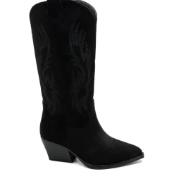 SHOES Dina dame støvler 6398A - Black Best