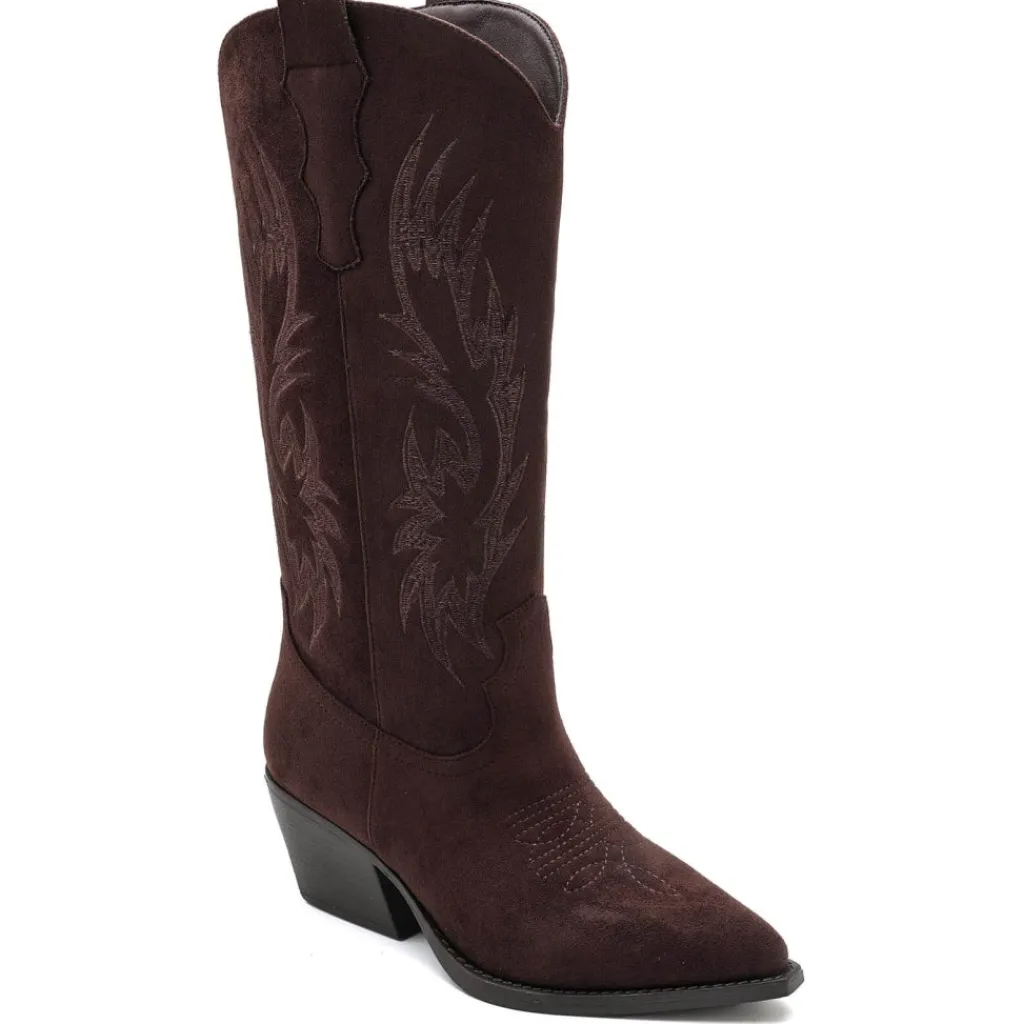 SHOES Dina dame støvler 6398A - Brown Online