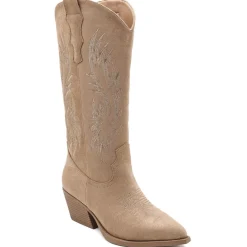 SHOES Dina dame støvler 6398A - Kaki