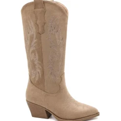 SHOES Dina dame støvler 6398A - Kaki