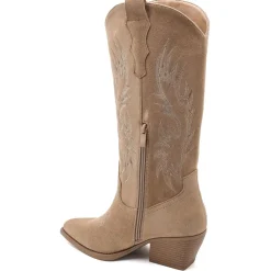 SHOES Dina dame støvler 6398A - Kaki