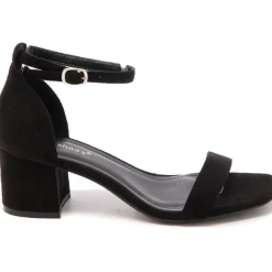 SHOES Edera dame stiletter med blokhæl 6894 - Black Hot