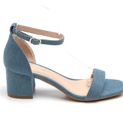 SHOES Edera dame stiletter med blokhæl 6894 - Jeans Online