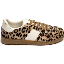 SHOES Elie dame sneakers 8965 - Leopard Discount