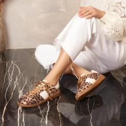 SHOES Elie dame sneakers 8965 - Leopard Discount