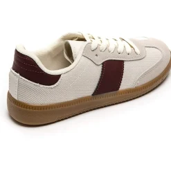 SHOES Elie dame sneakers 8965 - Wine Discount