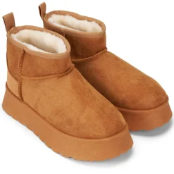 SHOES Elodie dame bamsestøvler 2564 - Camel