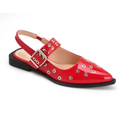 SHOES Elyne dame slingback ballerina 8299 - Red New