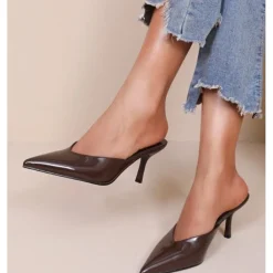 SHOES Fanny dame stiletter DA-211 - Brown New