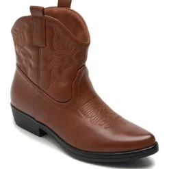 SHOES Faya Dame cowboystøvle 9591A - Camel Online