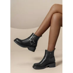 SHOES Finja dame støvler 68352 - Black Sale