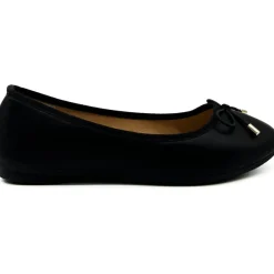 SHOES Fiona dame ballerina sko 9988-41 - Black Clearance