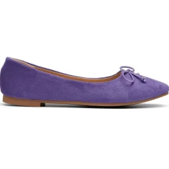 SHOES Florence dame ballerina sko DS-1A18 - Purple New