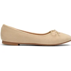 SHOES Florence dame ballerina sko DS-1A18 - Beige Discount