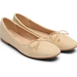 SHOES Florence dame ballerina sko DS-1A18 - Beige Discount