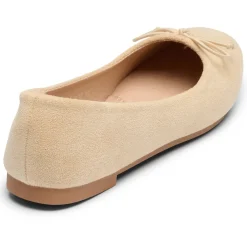 SHOES Florence dame ballerina sko DS-1A18 - Beige Discount