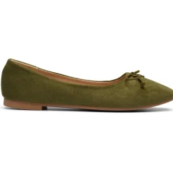 SHOES Florence dame ballerina sko DS-1A18 - Green