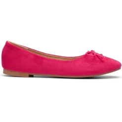 SHOES Florence dame ballerina sko DS-1A18 - Fuxia New