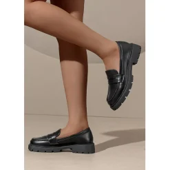 SHOES Freya dame loafers 77-647 - Black Hot