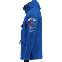 Geographical Norway Herre Anorak Softshell Jakke Tuilding - Blue Sale