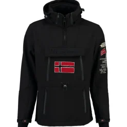Geographical Norway Herre Anorak Softshell Jakke Tuilding - Black Clearance
