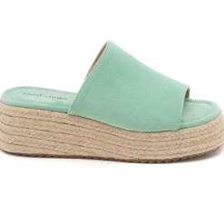 SHOES Hailey plateau sandaler 5937 - Green Discount