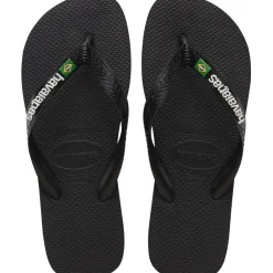 HAVAIANAS Slippers Unisex Brazil Logo 4110850 - Black1069 New