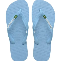 HAVAIANAS Slippers Unisex Brazil Logo 4110850 - BlueLavender/White Best