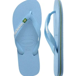 HAVAIANAS Slippers Unisex Brazil Logo 4110850 - BlueLavender/White Best