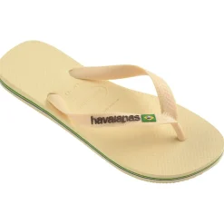 HAVAIANAS Slippers Unisex Brazil Logo 4110850 - Buttercream Clearance
