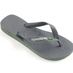 HAVAIANAS Slippers Unisex Brazil Logo 4110850 - Steel Grey New
