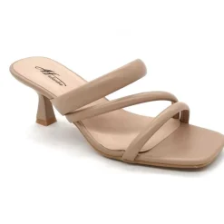 SHOES Hermine dame stiletter OK-75 - Kaki Discount