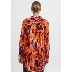 ICHI dame skjorte IHKALOVA - Koi Multi Print Hot