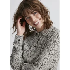 ICHI dame skjorte INDINTO - Birch Clearance