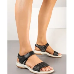 SHOES Idaline dame sandaler RB-66 - Black Sale