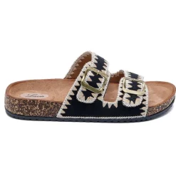 SHOES Jasmin dame sandaler WD301 - Nero Clearance