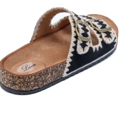 SHOES Jasmin dame sandaler WD301 - Nero Clearance