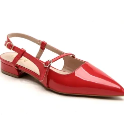 SHOES Jeanne dame sling back ballerina sko 9227 - Red Best