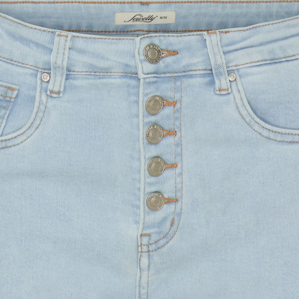 Jewelly dame jeans JW617 - Denim Hot