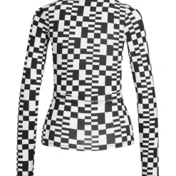 JJXX dame bluse JXGINA - Black BLANC DE BLANC AOP