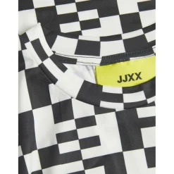 JJXX dame bluse JXGINA - Black BLANC DE BLANC AOP