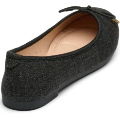 SHOES Joanna dame ballerina sko DS-1A22 - Black Best