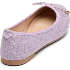 SHOES Joanna dame ballerina sko DS-1A22 - Purple Hot