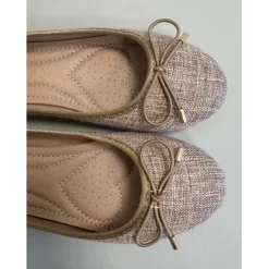 SHOES Joanna dame ballerina sko DS-1A22 - Kaki Best