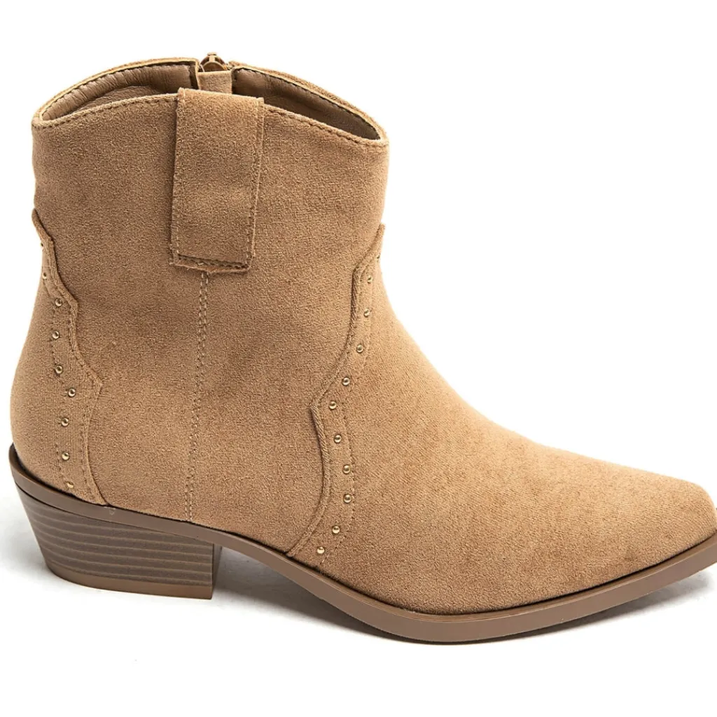 SHOES Jolene dame cowboystøvler 9690A - Camel Best