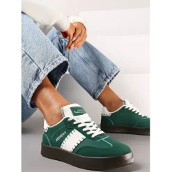 SHOES Josianne dame sneakers A-101 - Green Sale