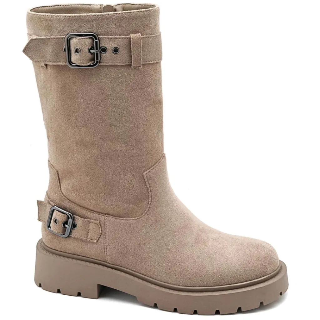 SHOES Kasia dame støvler 7695A - Kaki Online